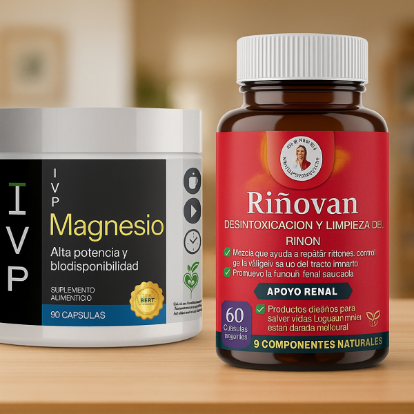 Pulverizador de Piedras Riñovan Capsulas + Magnesio de Alta Potencia